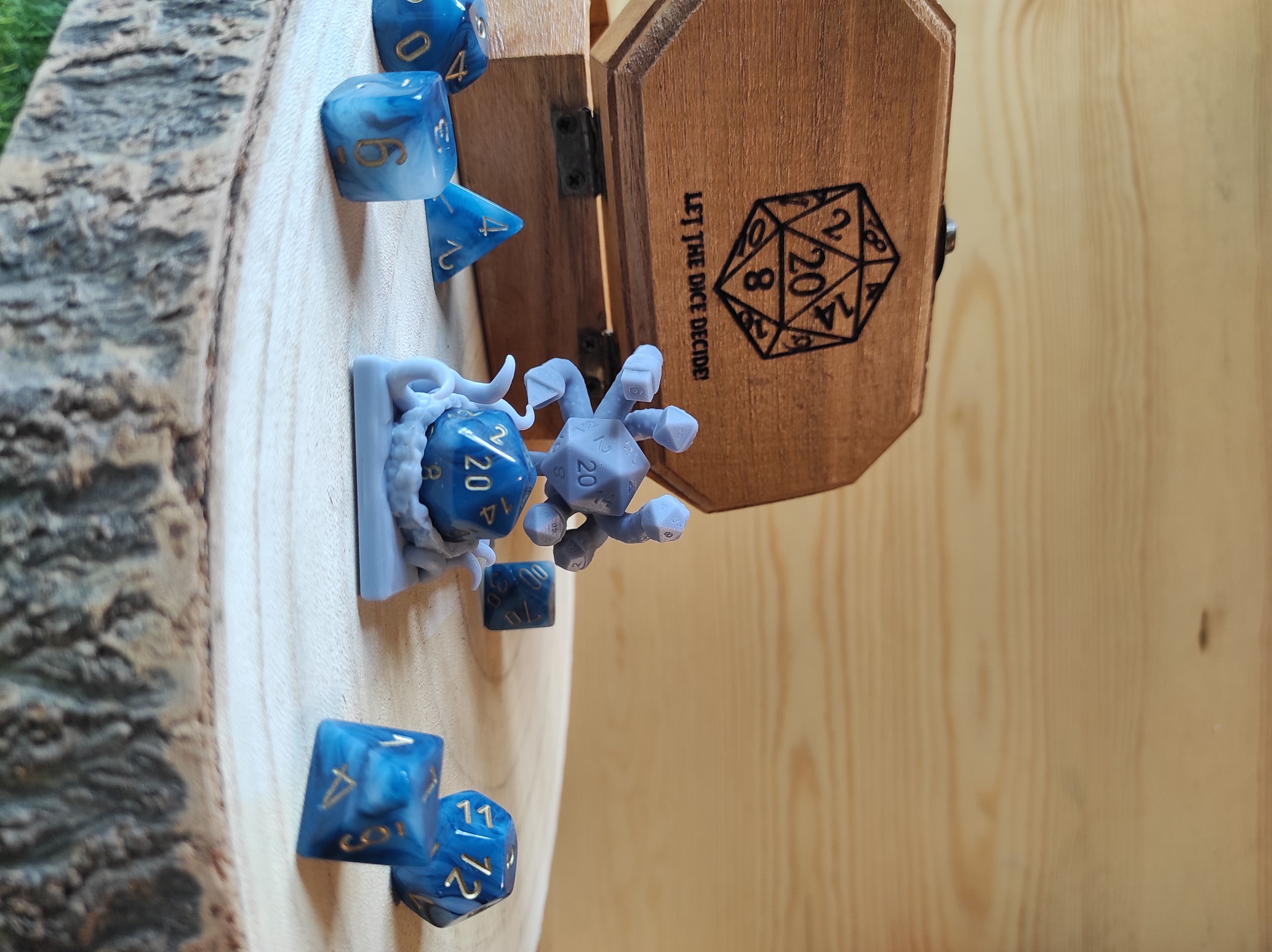 Dice Keepers - 14 miniature and polyhedral dice stand 3D print model_38