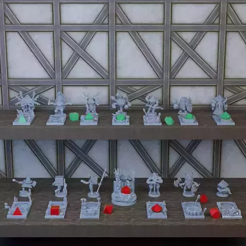 Dice Keepers - 14 miniature and polyhedral dice stand