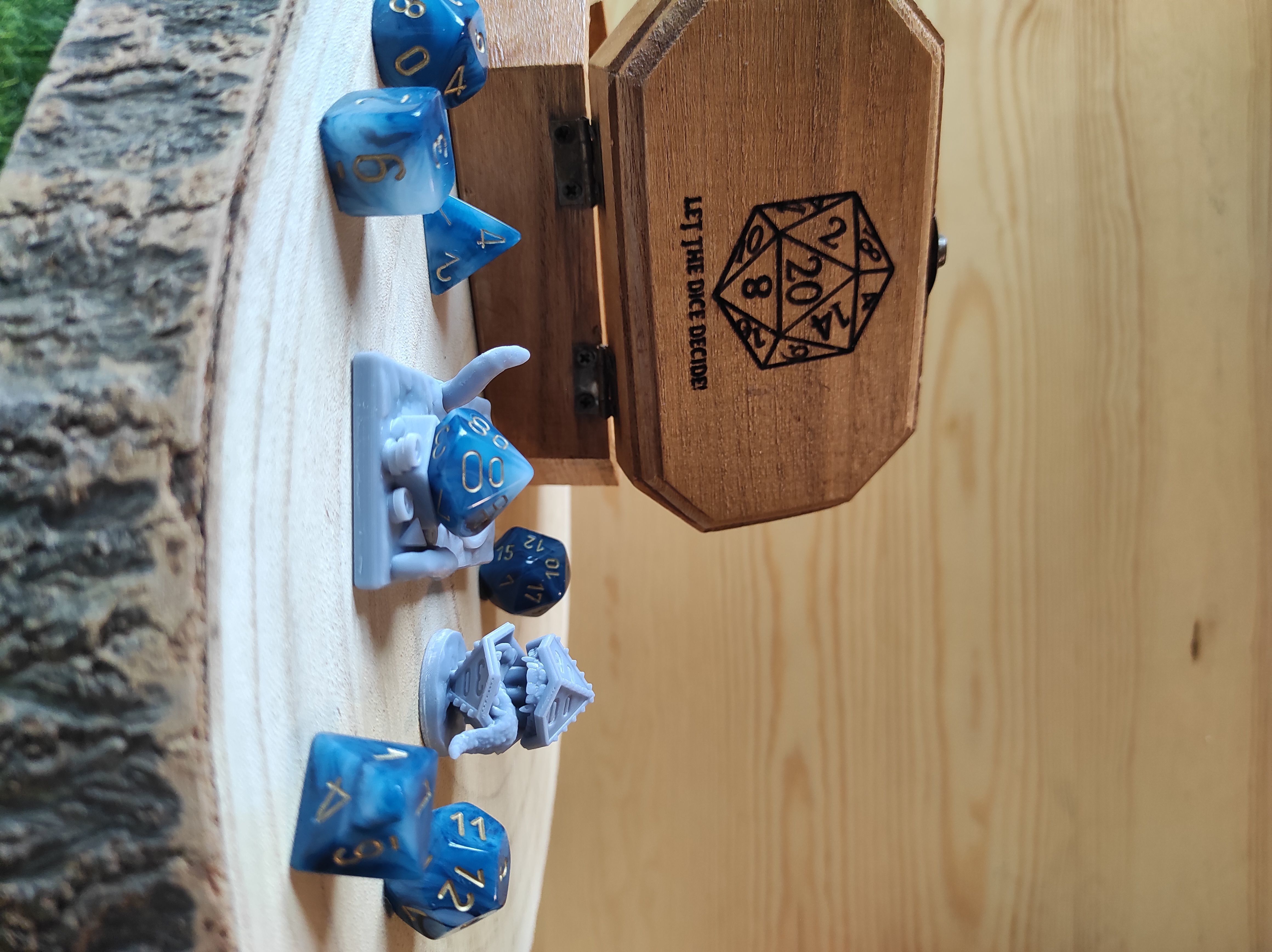 Dice Keepers - 14 miniature and polyhedral dice stand 3D print model_36