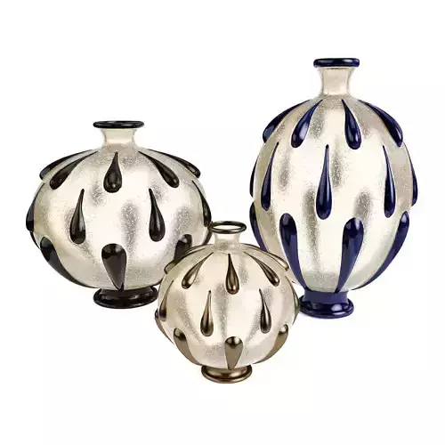 Ercole Barovier Primavera Vases 3D model