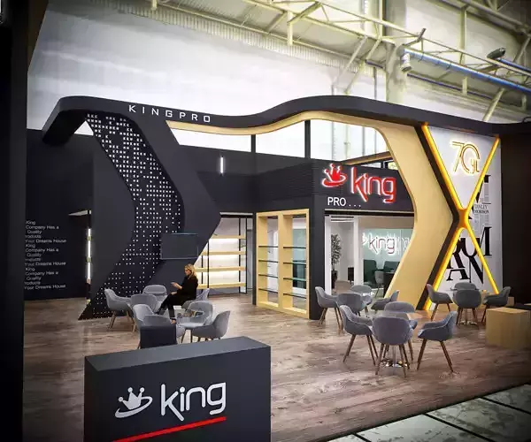 New Exhibition Design model Low-poly 3D model