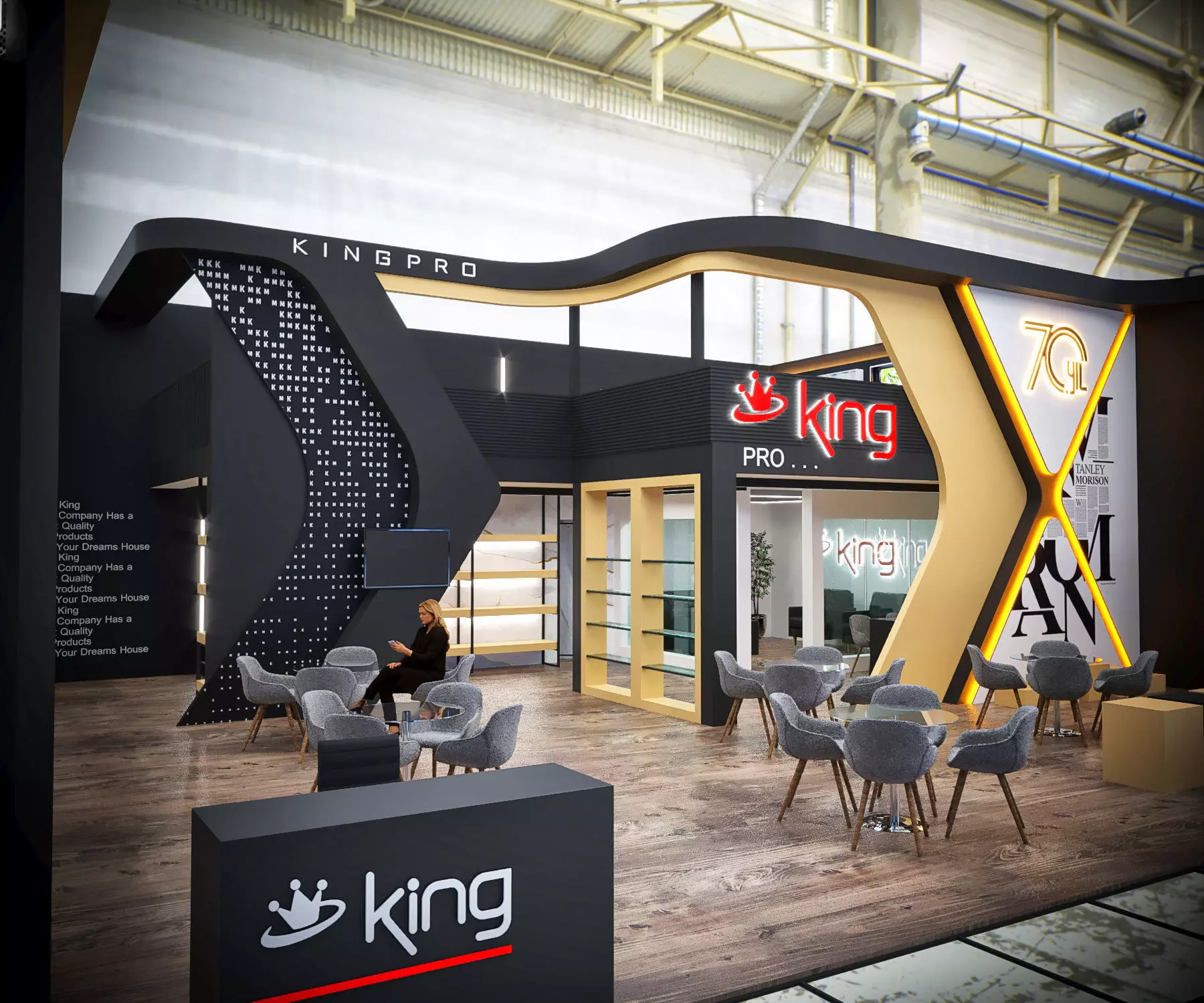 New Exhibition Design model Low-poly 3D model_0