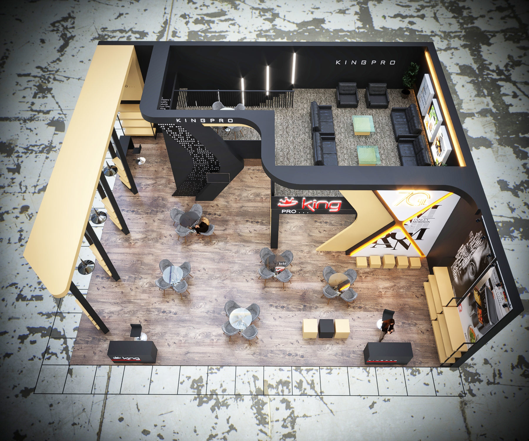 New Exhibition Design model Low-poly 3D model_1