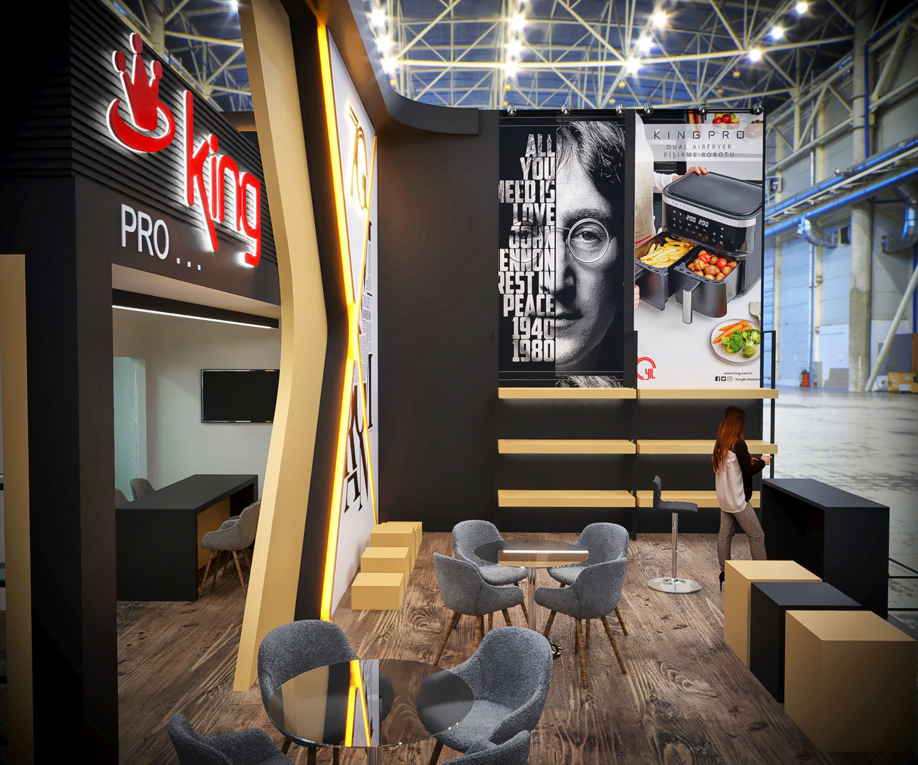 New Exhibition Design model Low-poly 3D model_2