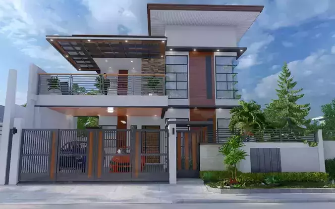 LUMION SETTINGS DAY SCENE 3D MODEL AND LUMION12 FILE