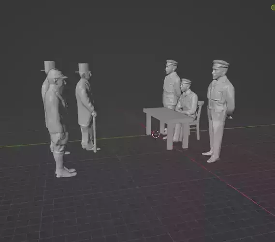 Second World War Character  Figurines 3D print model