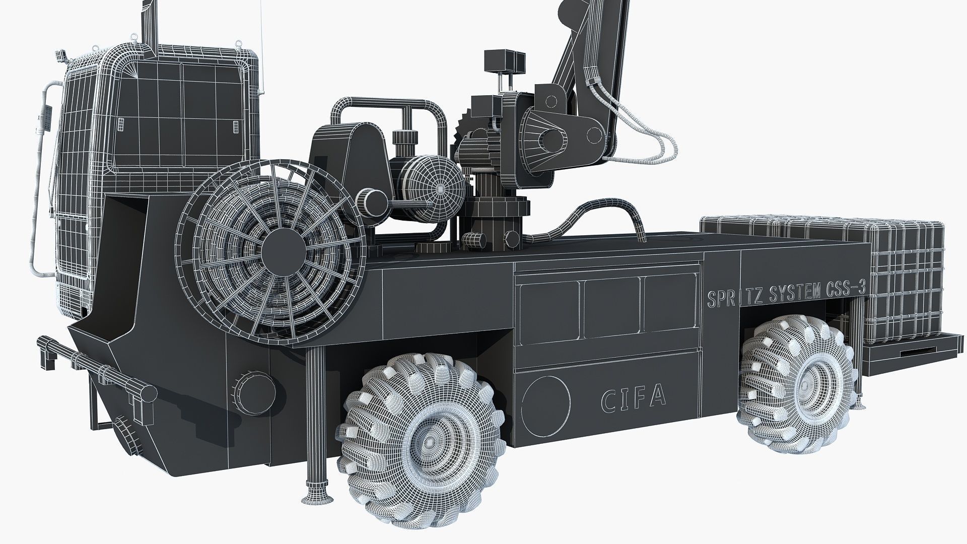Engineering vehicle 3D model_10