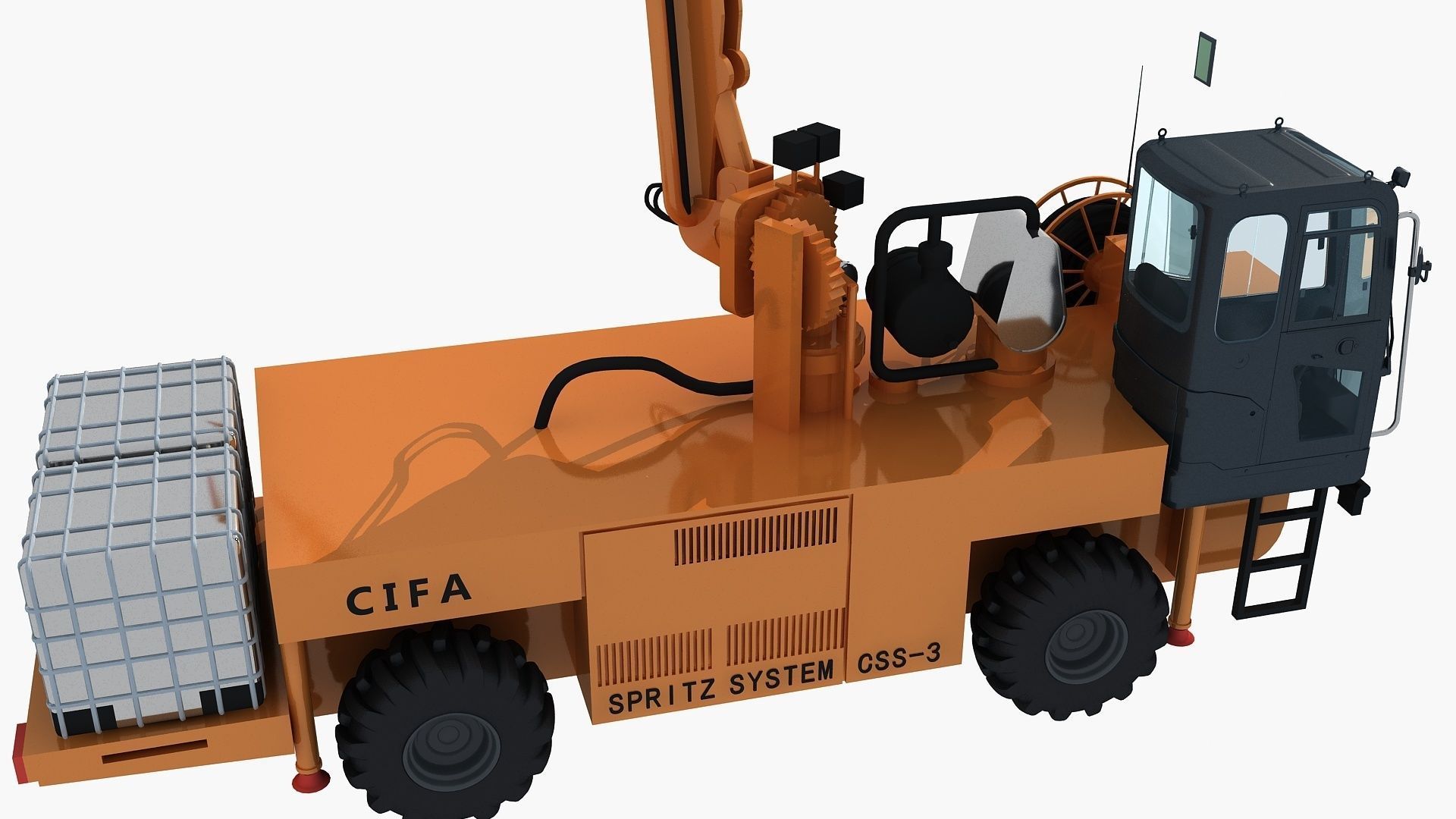 Engineering vehicle 3D model_7