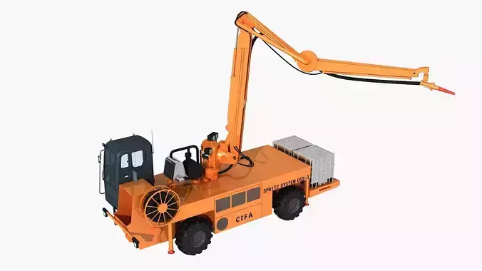 Engineering vehicle 3D model