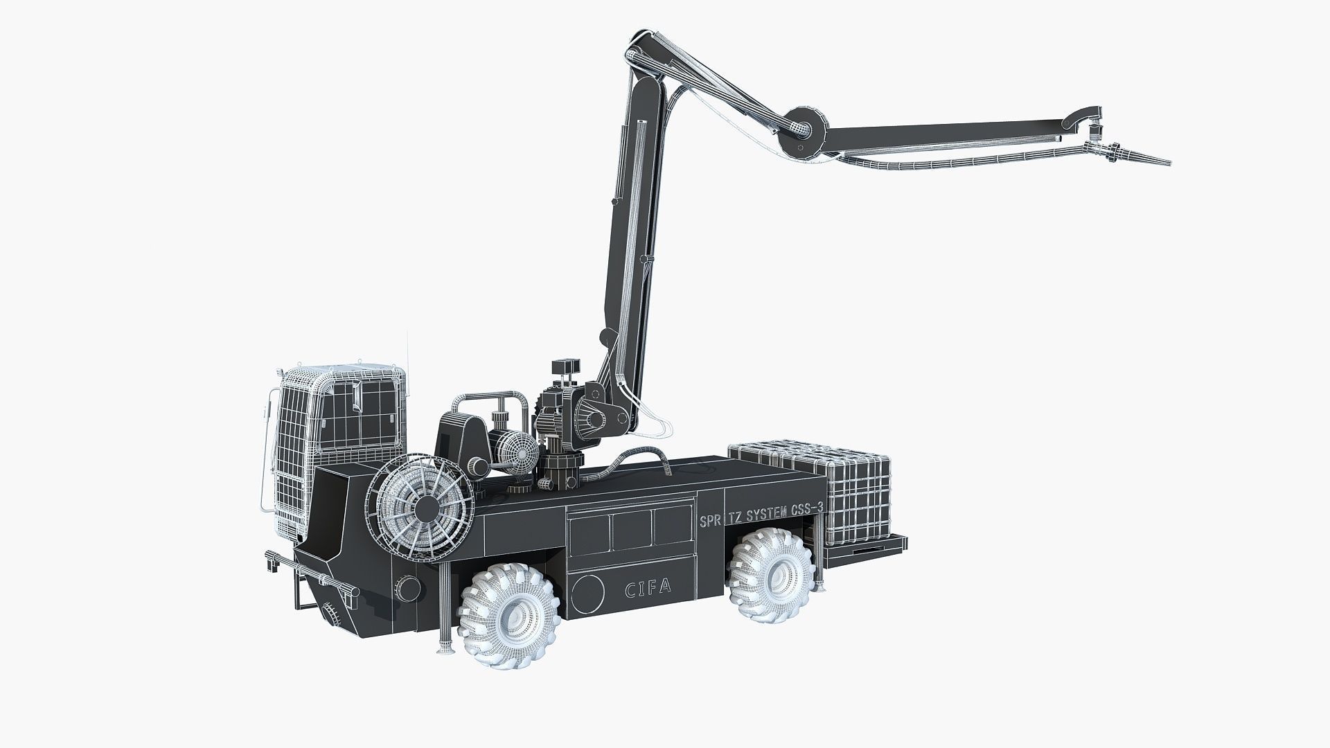 Engineering vehicle 3D model_9