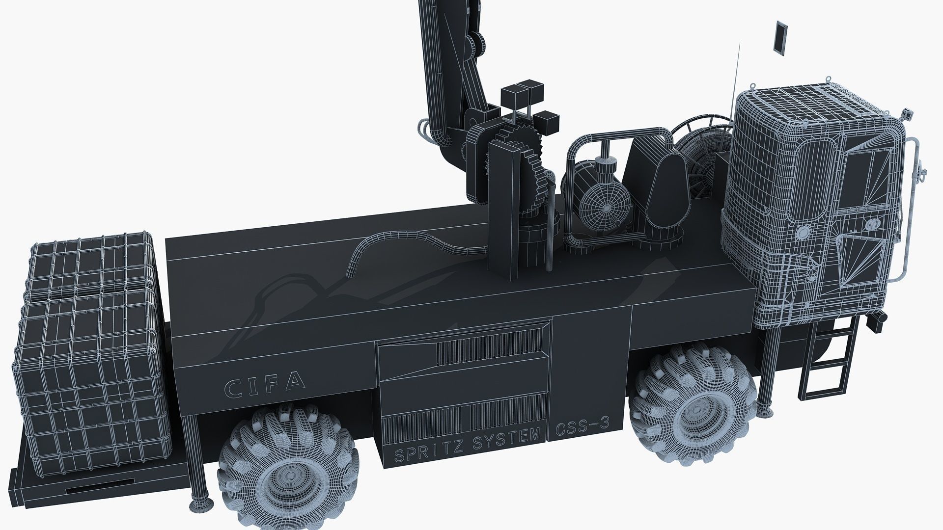 Engineering vehicle 3D model_8