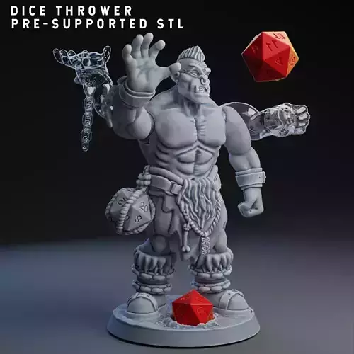 Dice Thrower - Dynamic Large Miniature