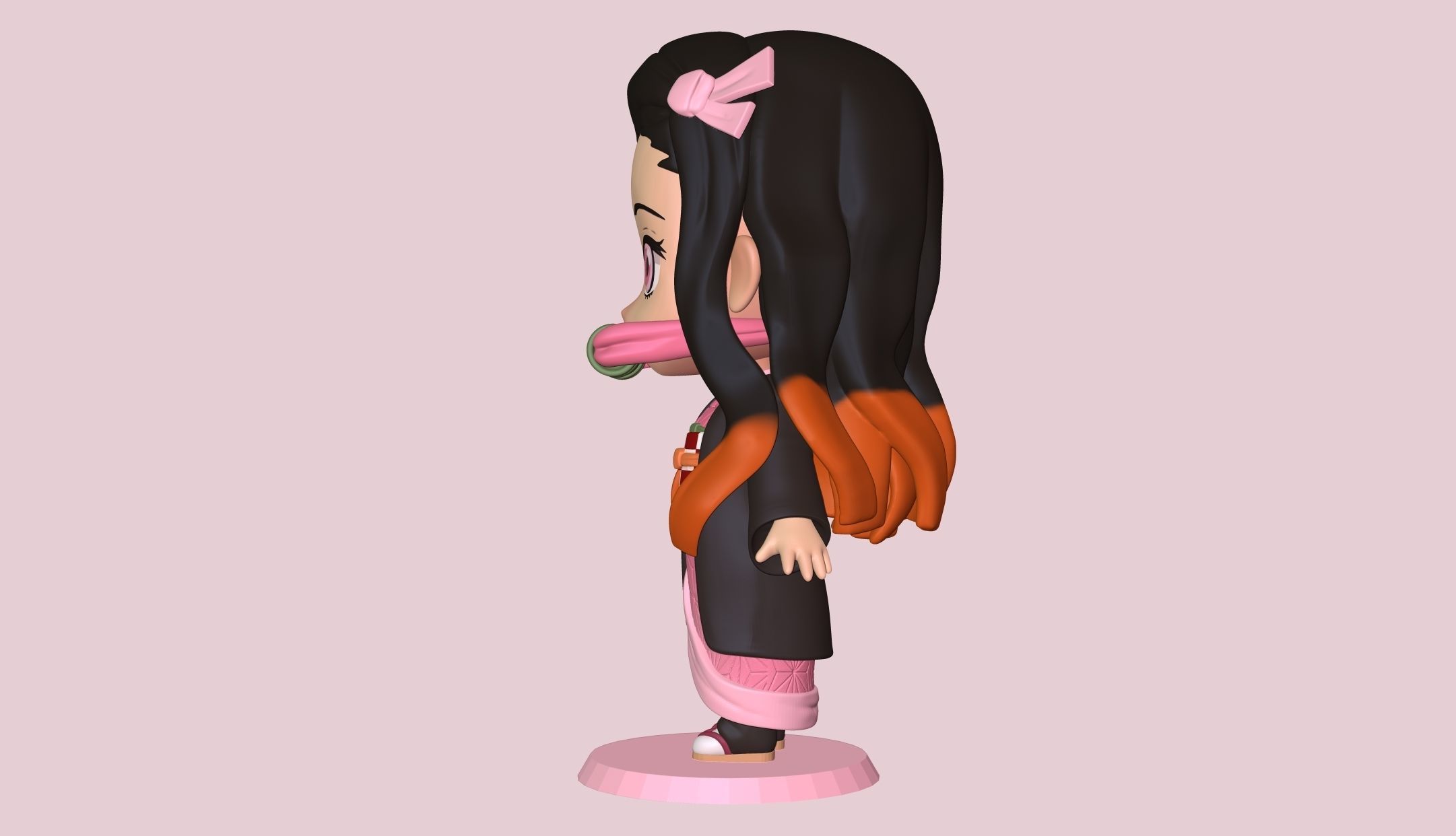 Nezuko Kimetsu no yaiba 3D print model_7