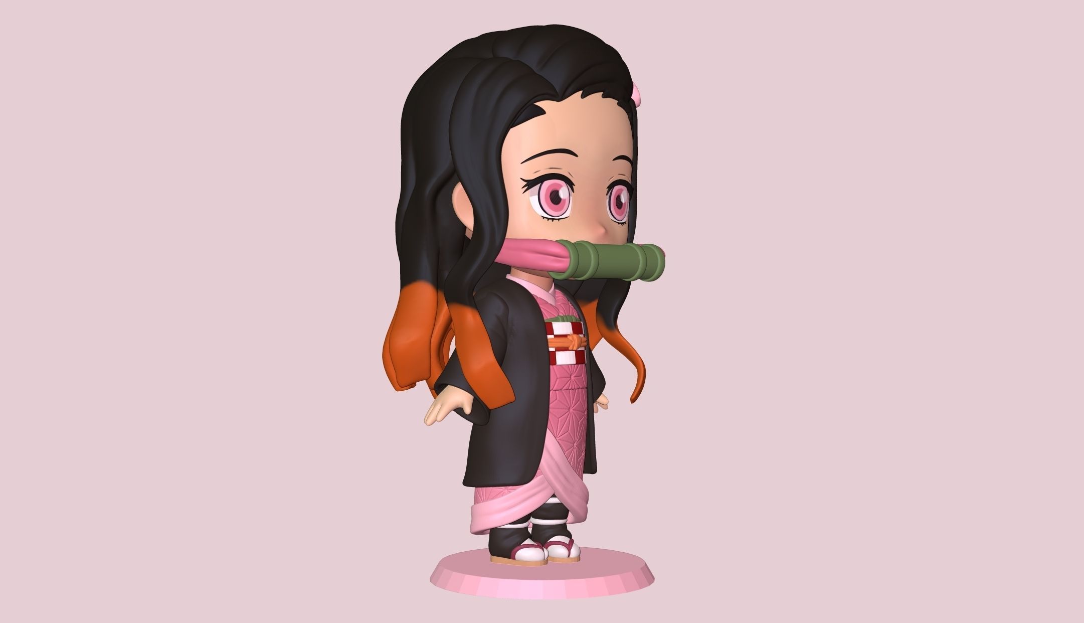Nezuko Kimetsu no yaiba 3D print model_12