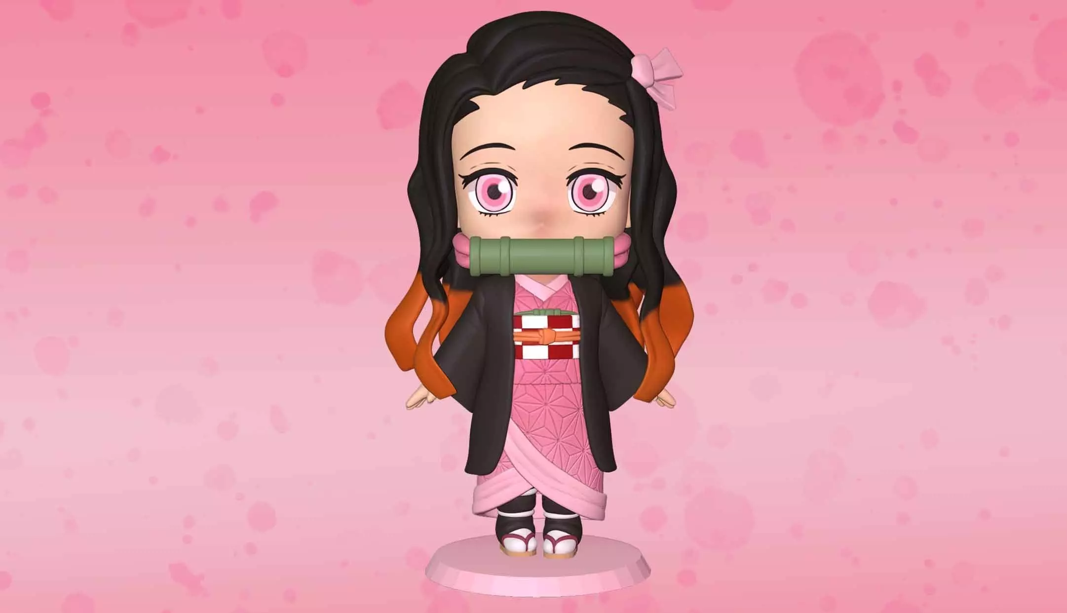 Nezuko Kimetsu no yaiba 3D print model_0