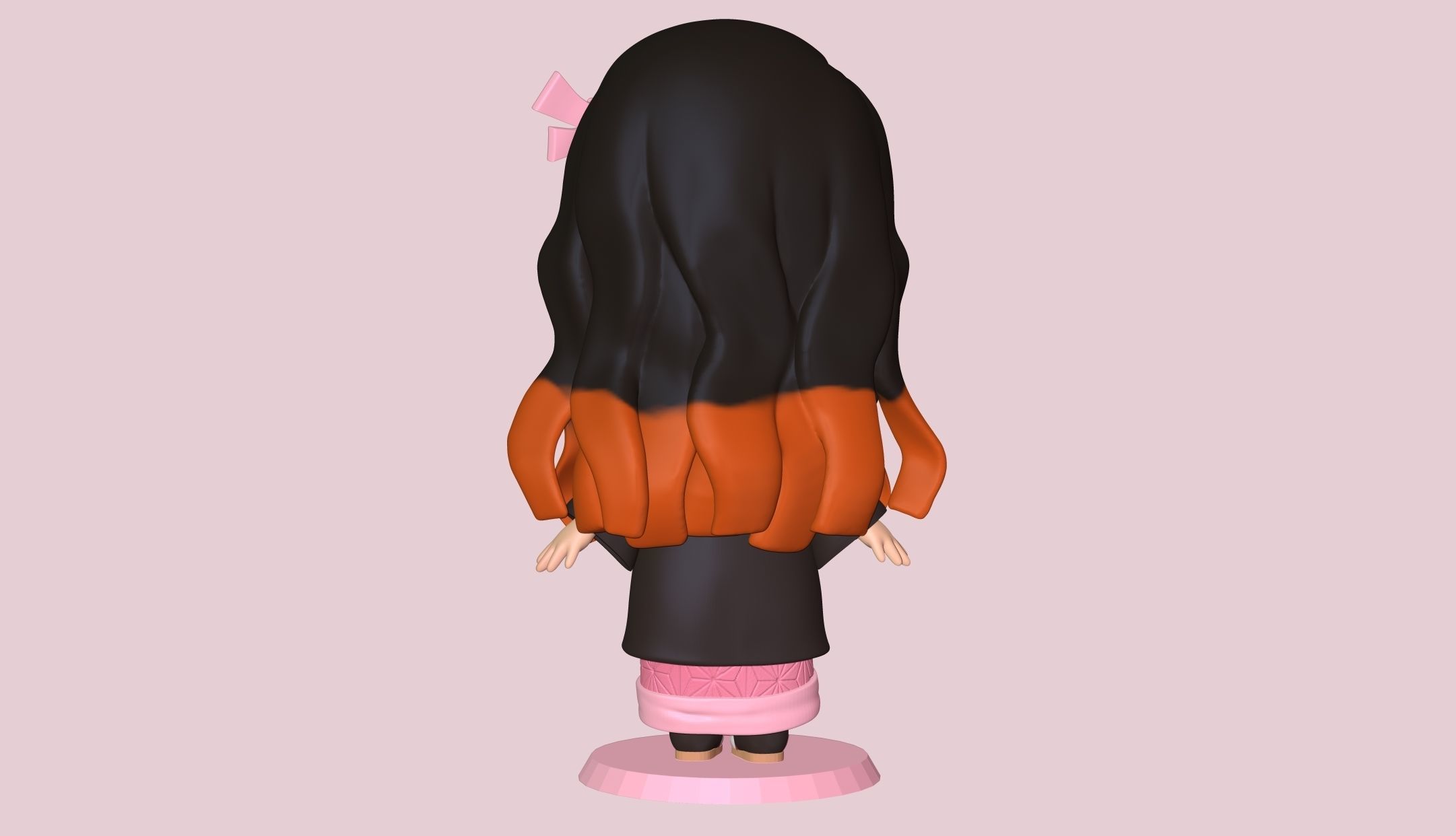 Nezuko Kimetsu no yaiba 3D print model_9