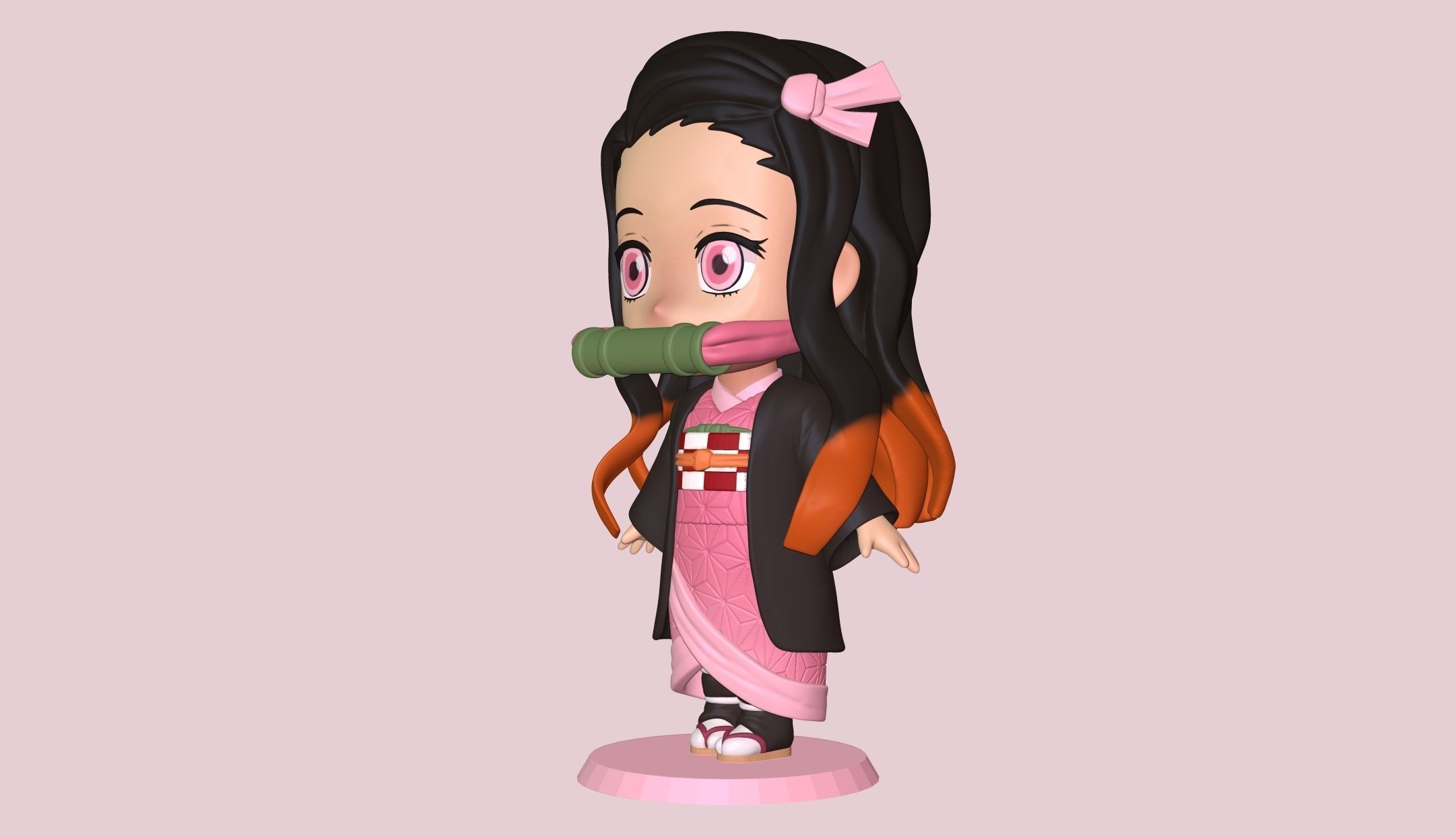 Nezuko Kimetsu no yaiba 3D print model_6