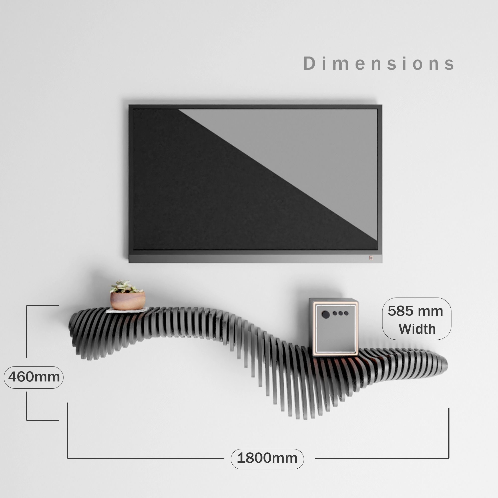Parametric shelf 1 Design  DXF file digital download 3D model_11