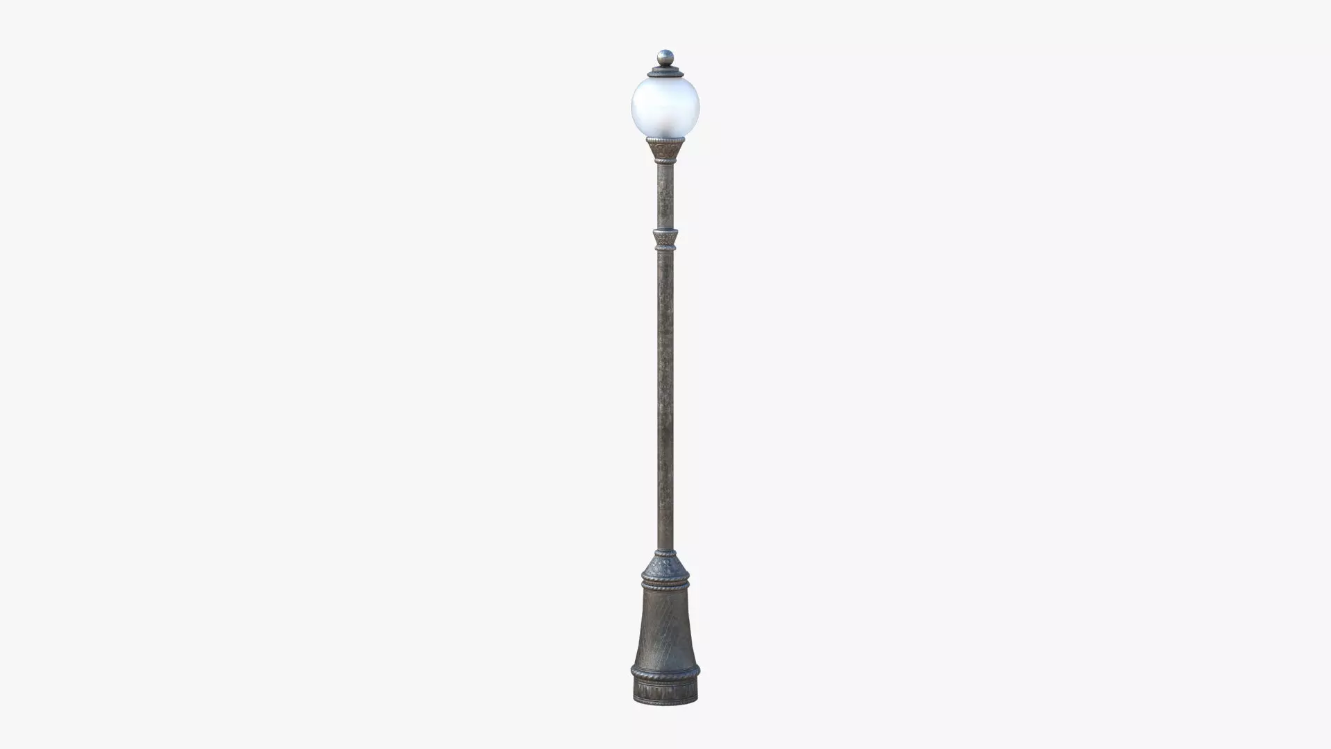 Street Lamp Low-poly 3D model_0