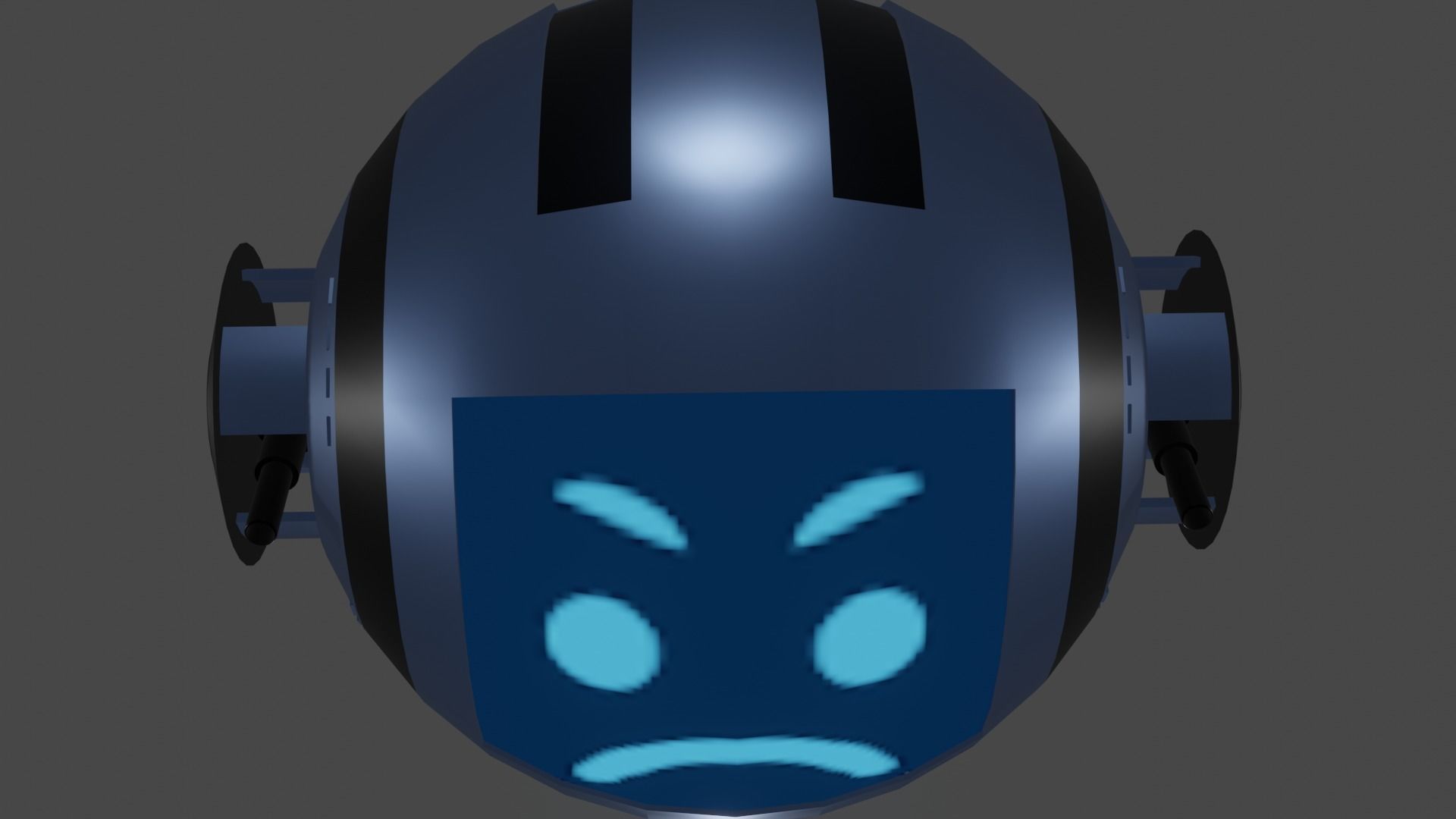 3D Combat Drone Low-poly 3D model_8