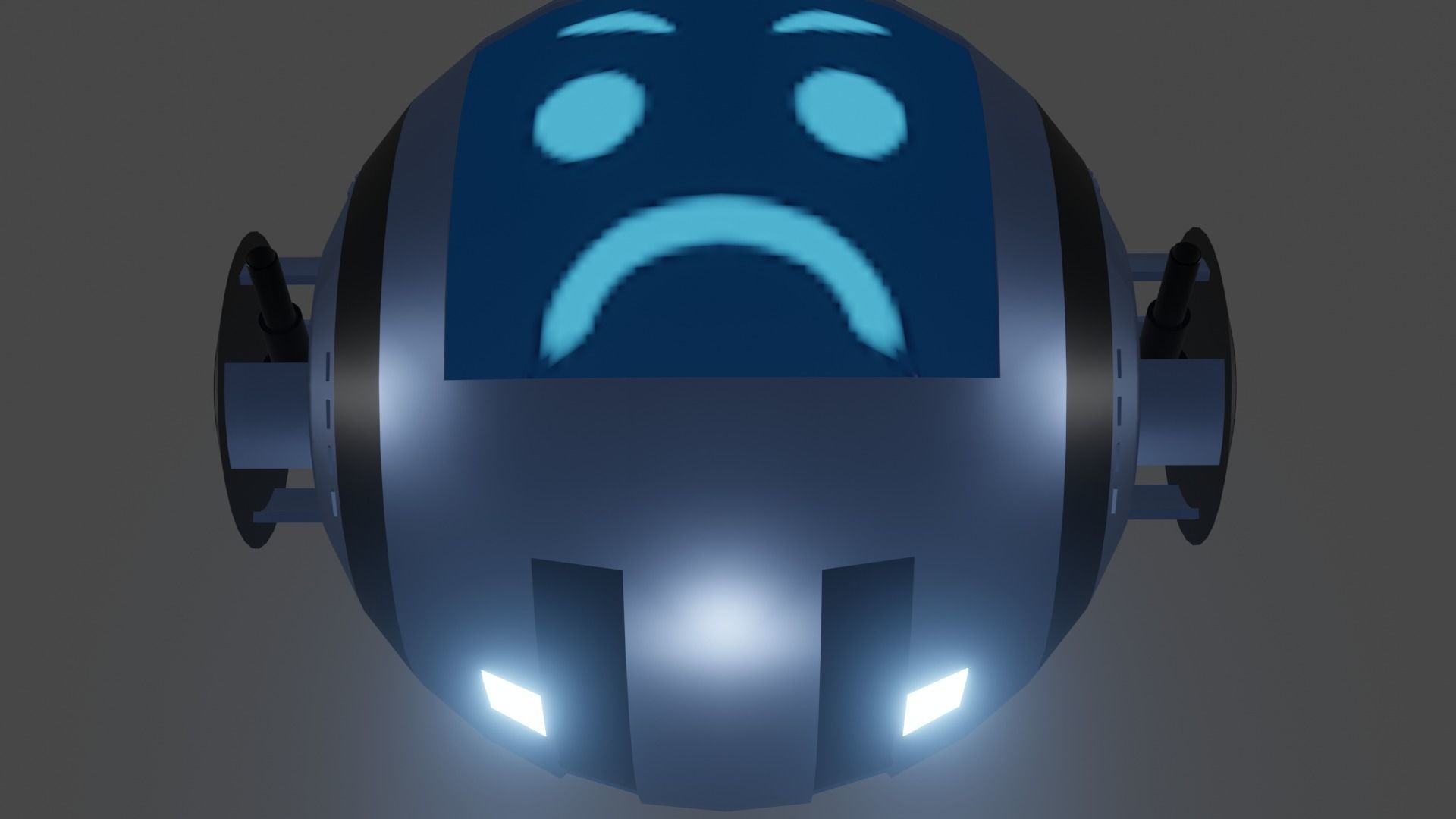 3D Combat Drone Low-poly 3D model_5