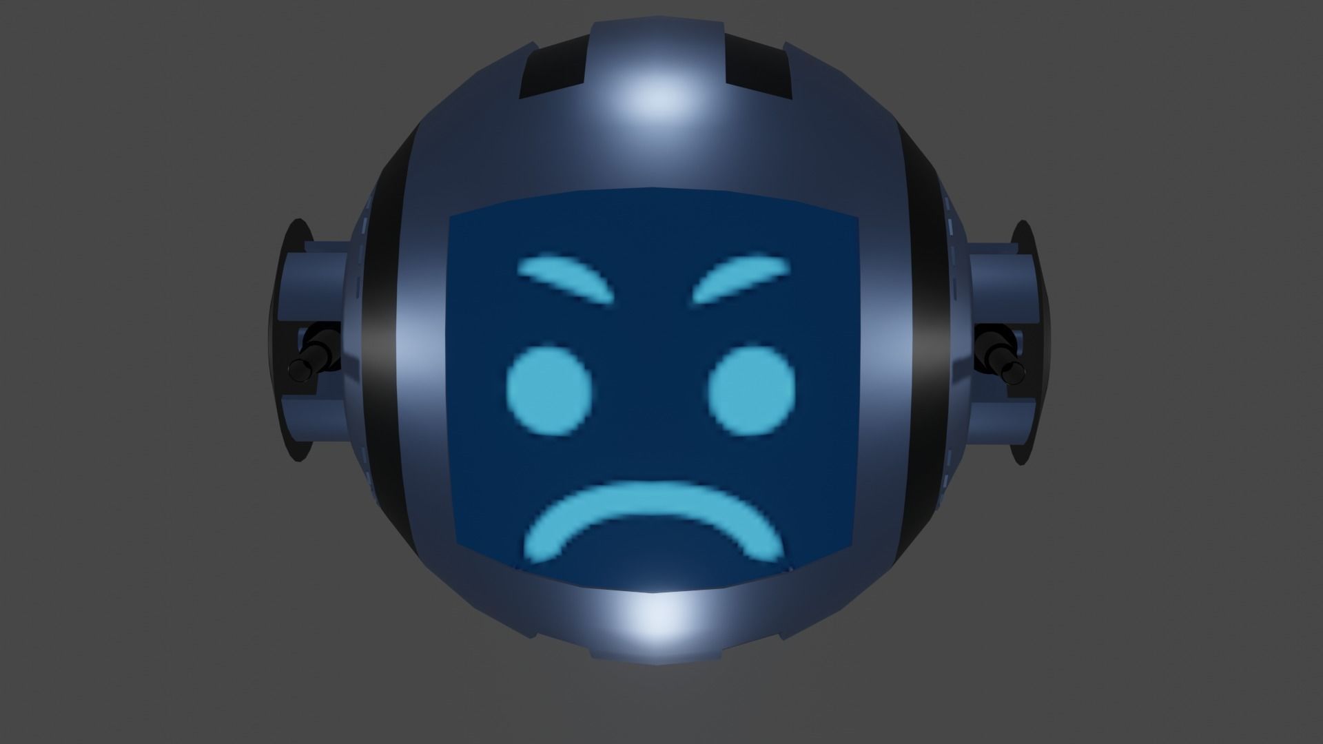 3D Combat Drone Low-poly 3D model_1