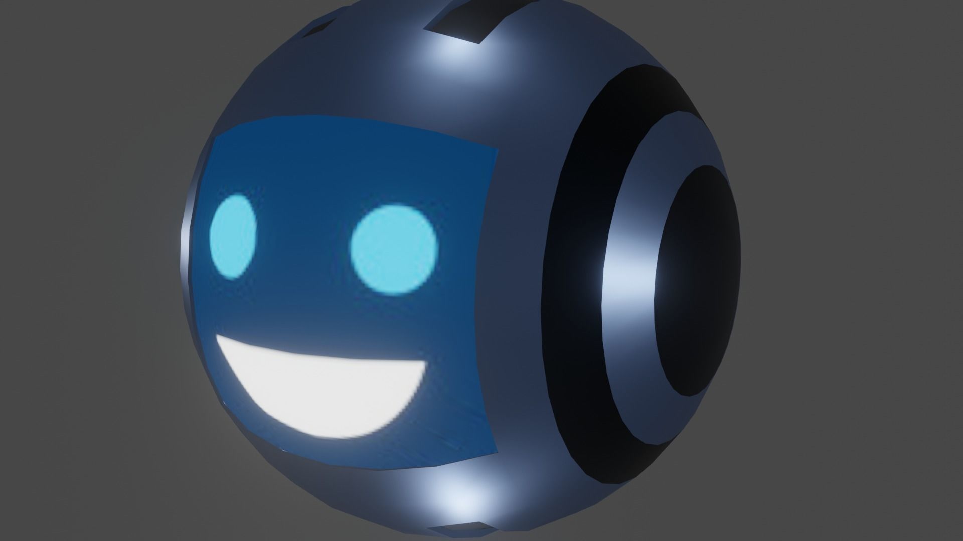 3D Combat Drone Low-poly 3D model_2