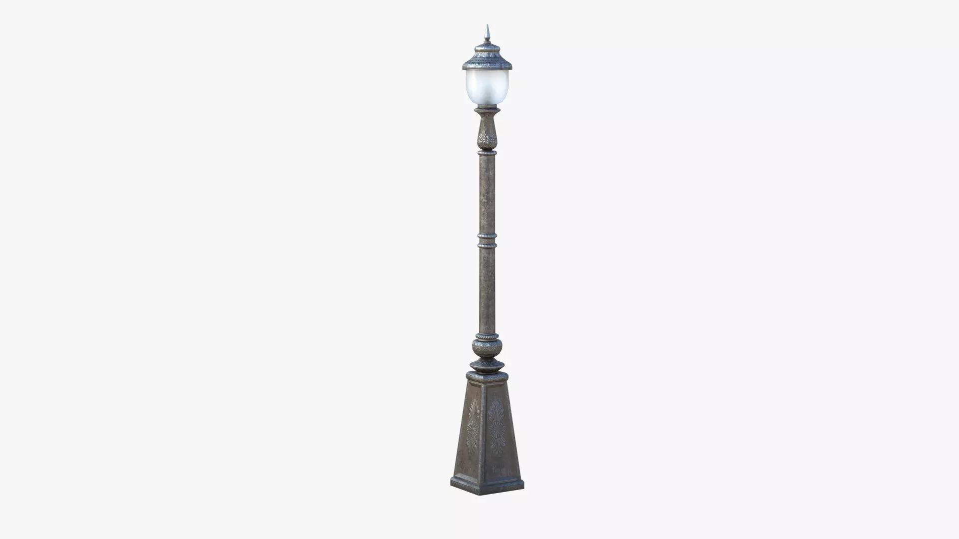 Street Lamp Low-poly 3D model_0