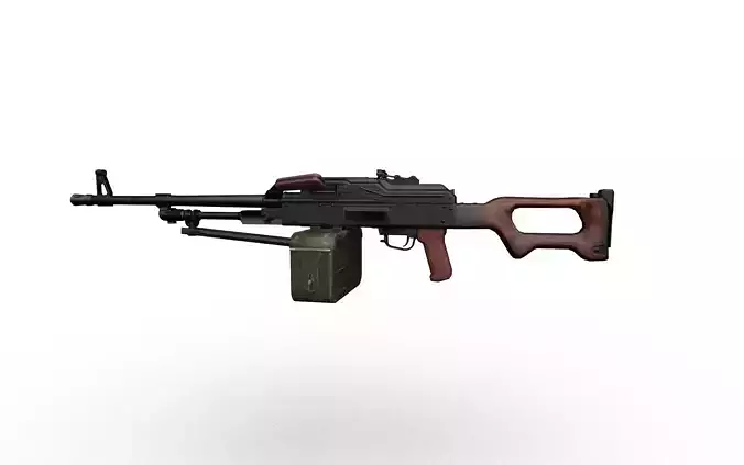PKM light machine gun