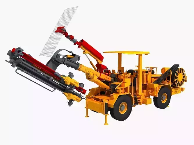 Anchor rod drilling vehicle 