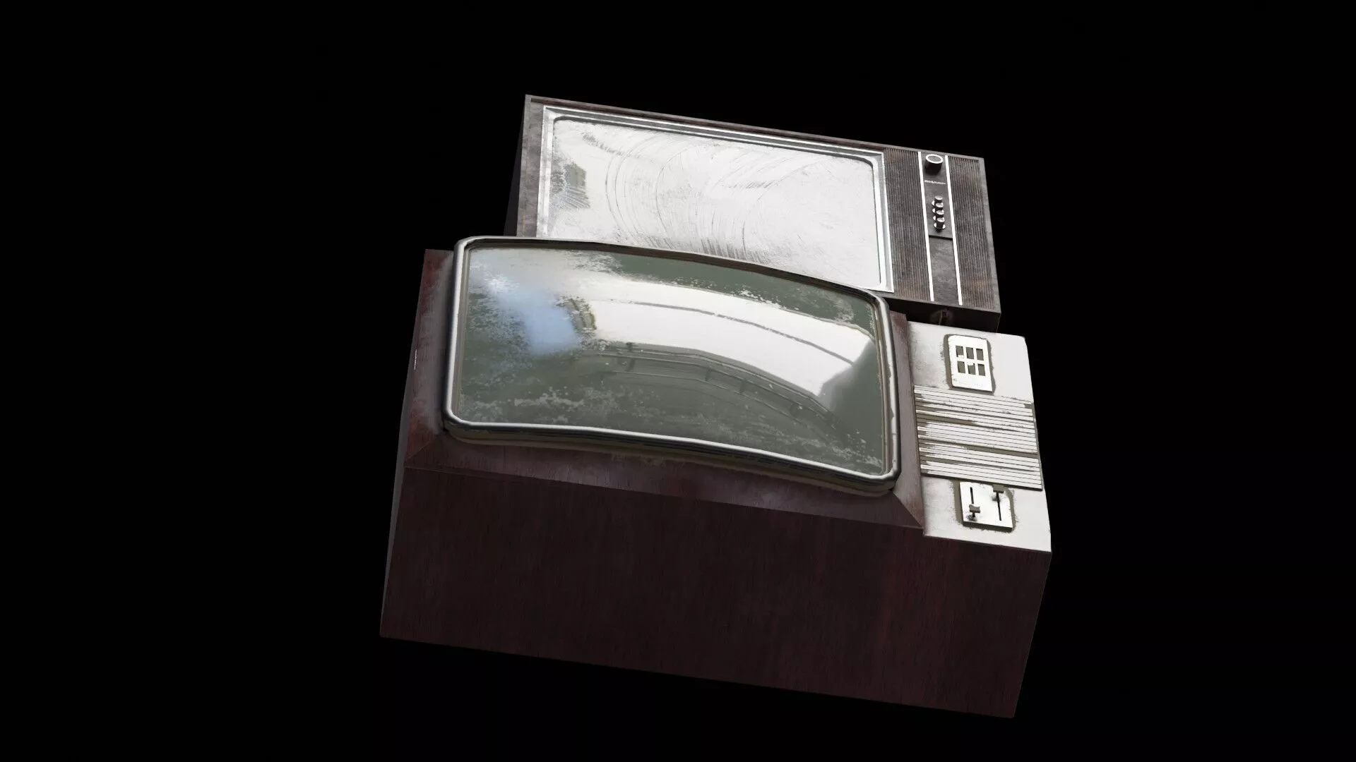 Old TV model Free low-poly 3D model