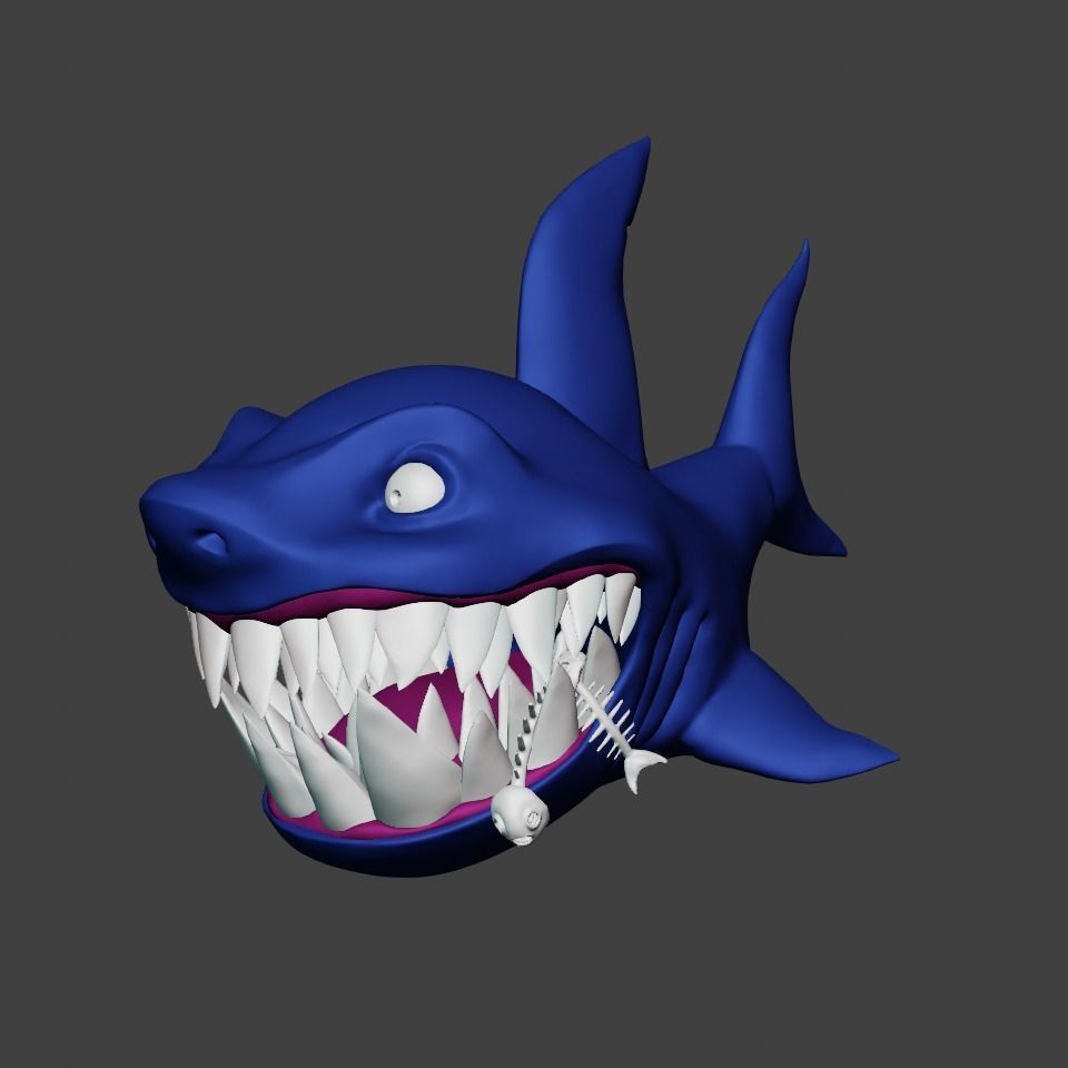 Happyshark 3D print model_1