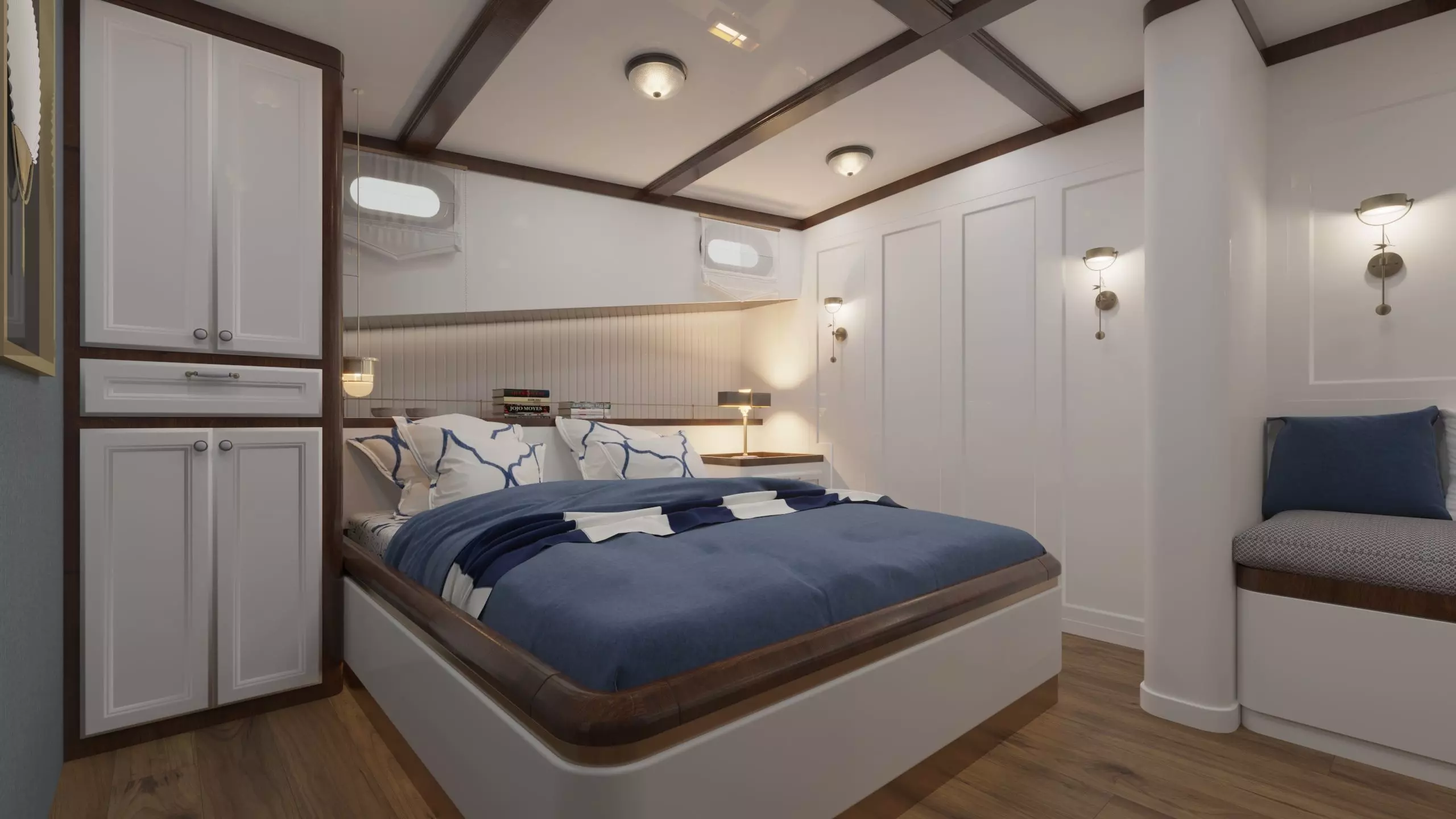 Boat 3d Model L1 Master Cabin Design 3D model