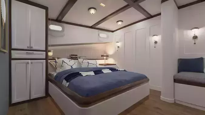 Boat 3d Model L1 Master Cabin Design 