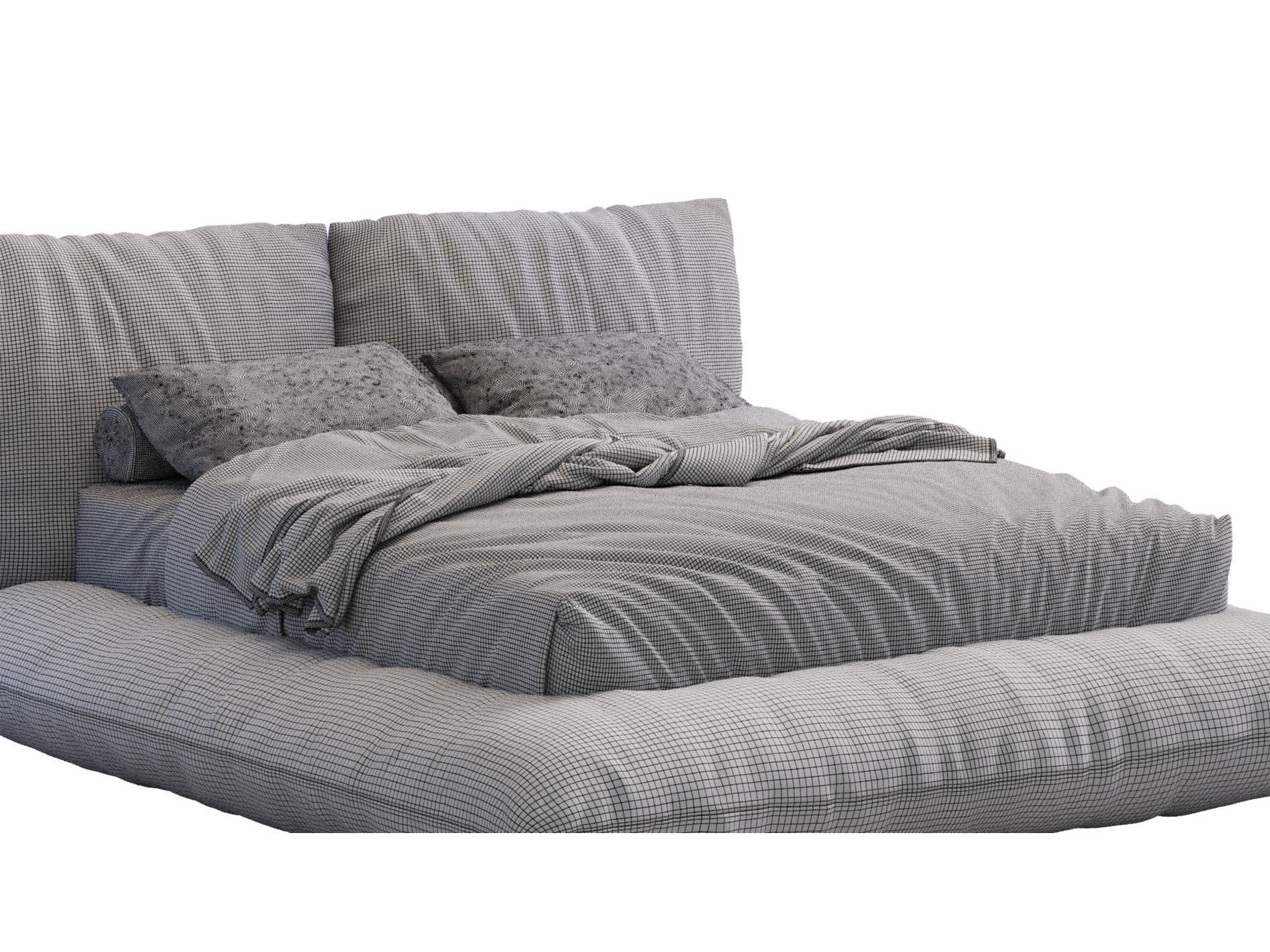 Bed Alba 3D model_6
