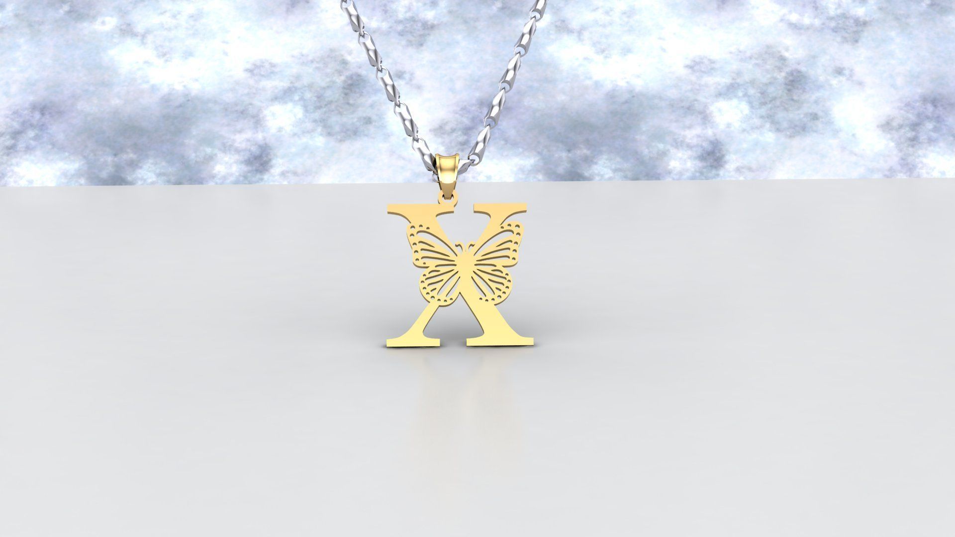 X Buterfly 3D print model_3