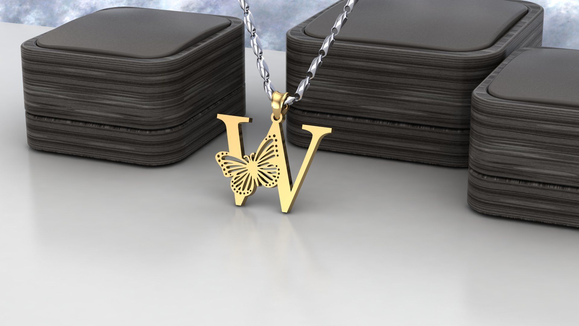 W Buterfly 3D print model_1