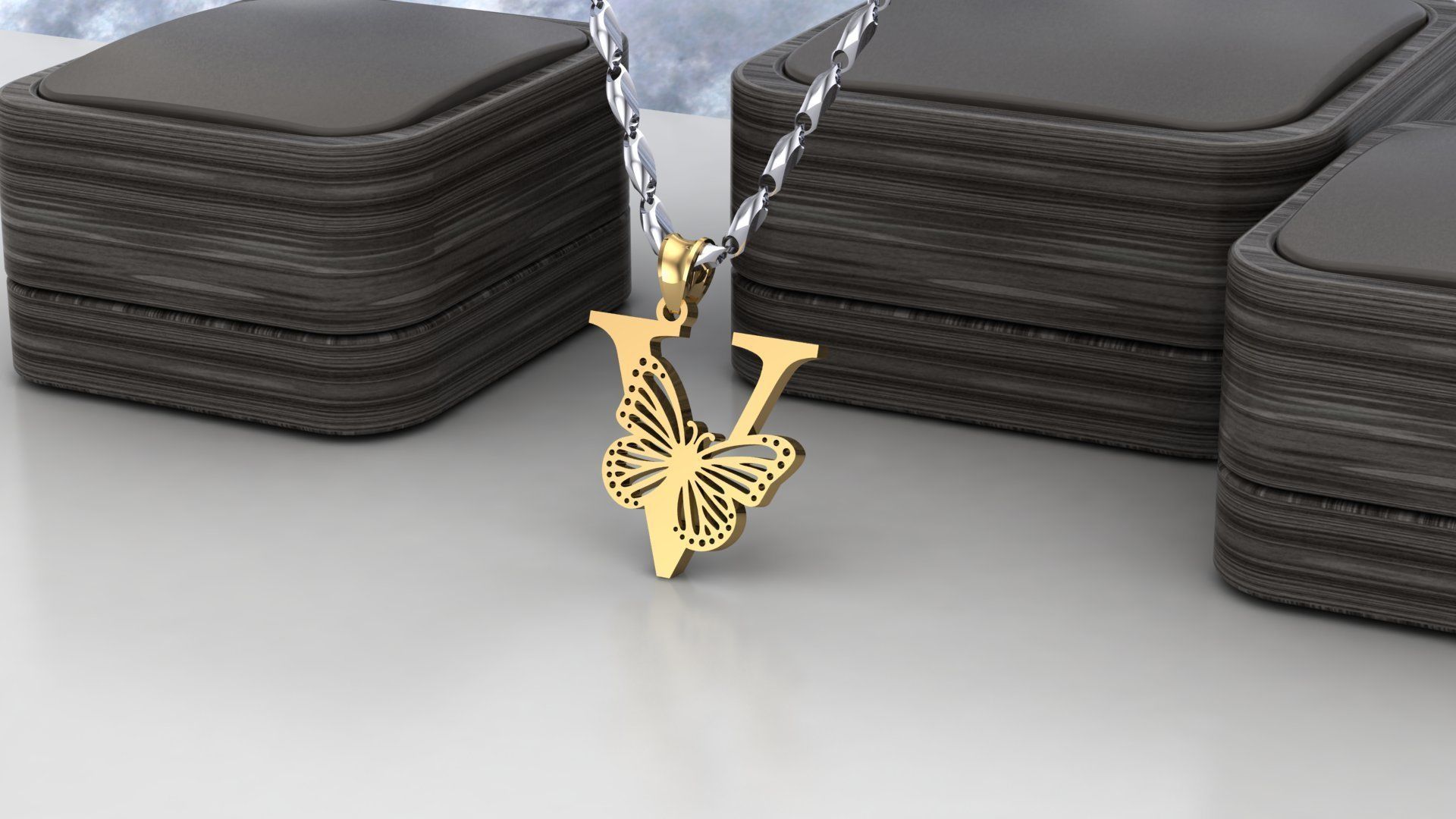 V Buterfly 3D print model_1