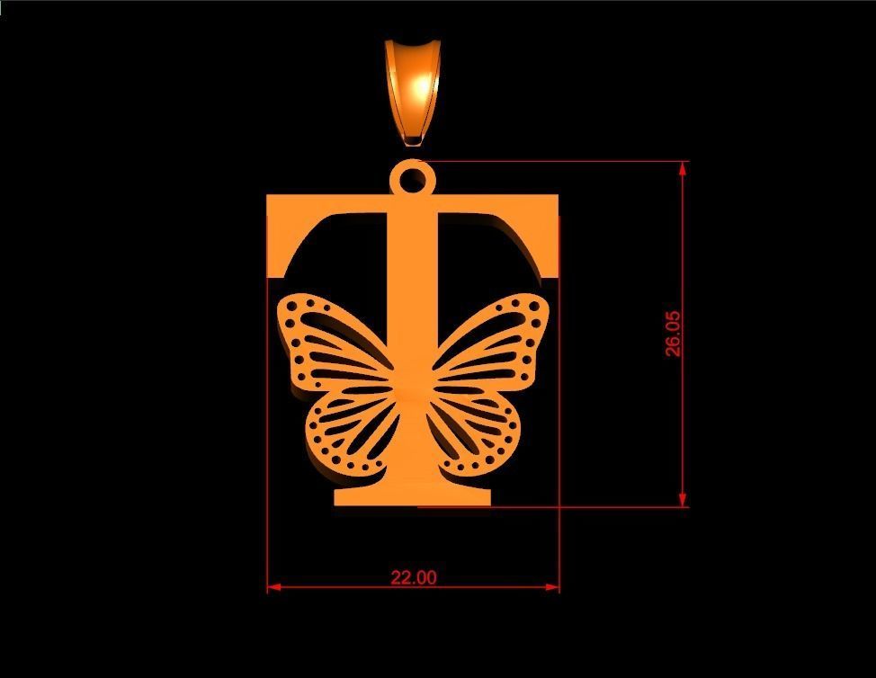 T Buterfly 3D print model_4
