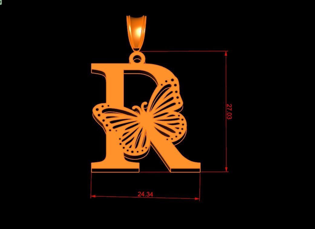 R Buterfly 3D print model_4