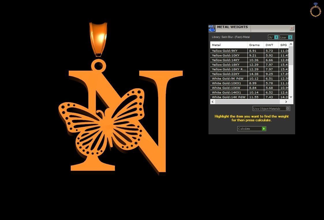 N  Buterfly 3D print model_5