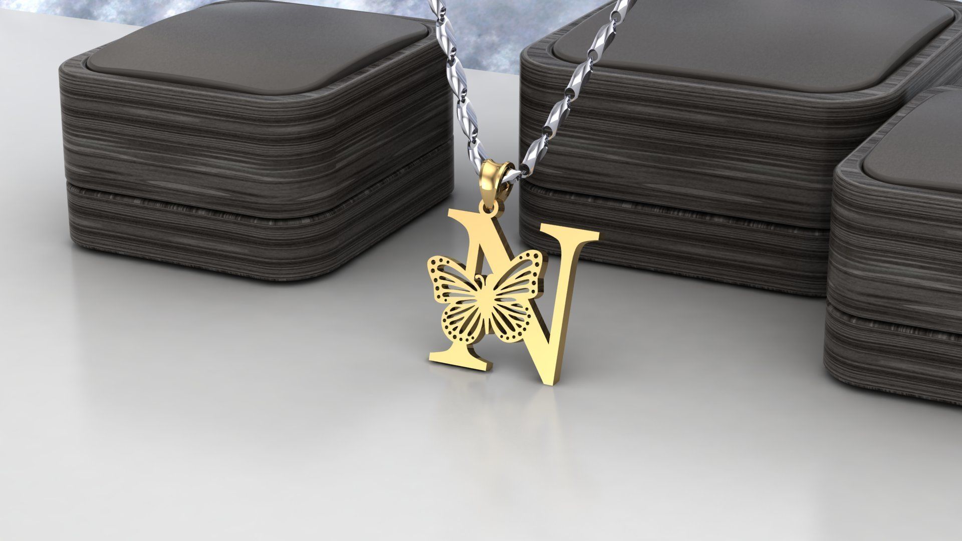 N  Buterfly 3D print model_1