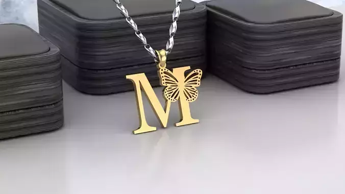 M Buterfly 3D print model
