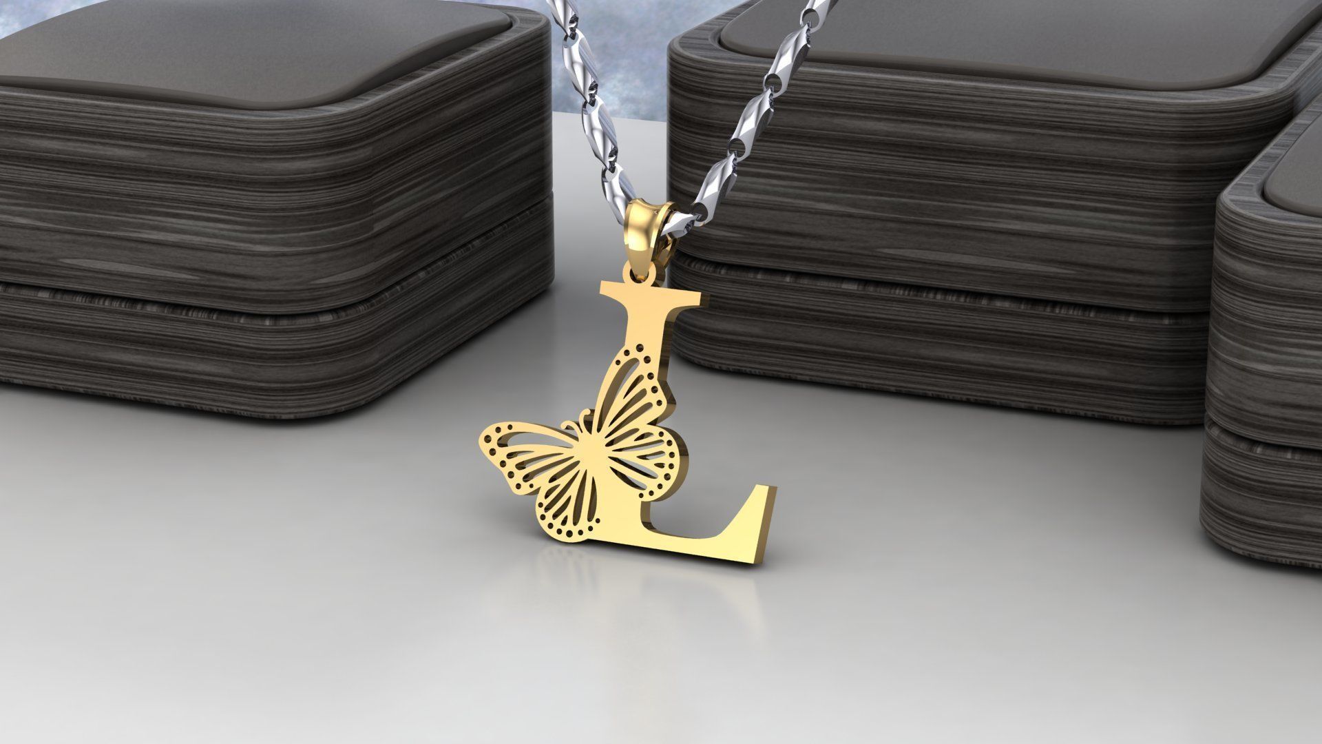 L Buterfly 3D print model_1