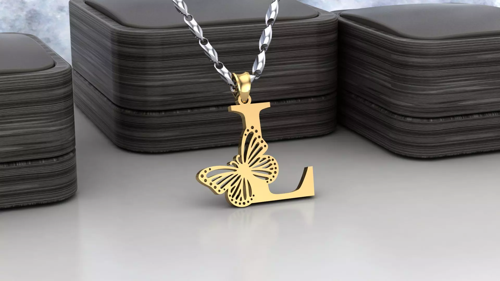 L Buterfly 3D print model_0