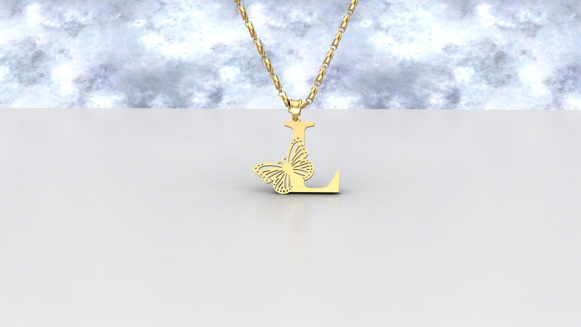 L Buterfly 3D print model_3