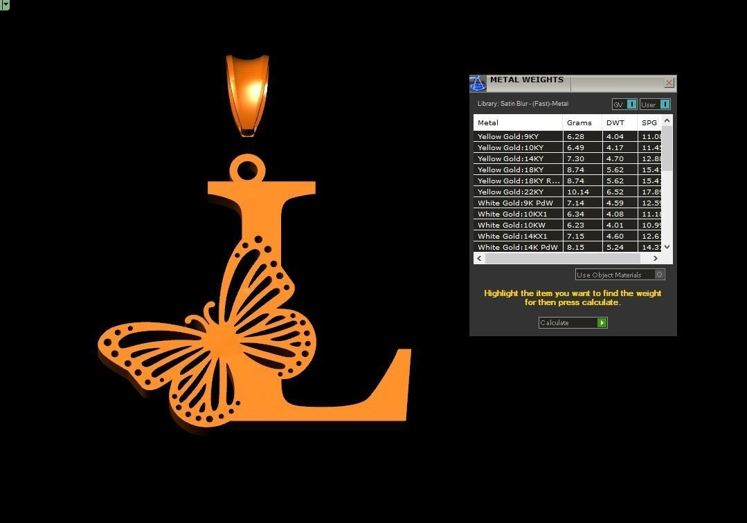 L Buterfly 3D print model_5