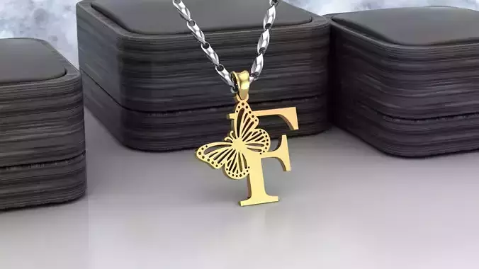 F Buterfly 3D print model