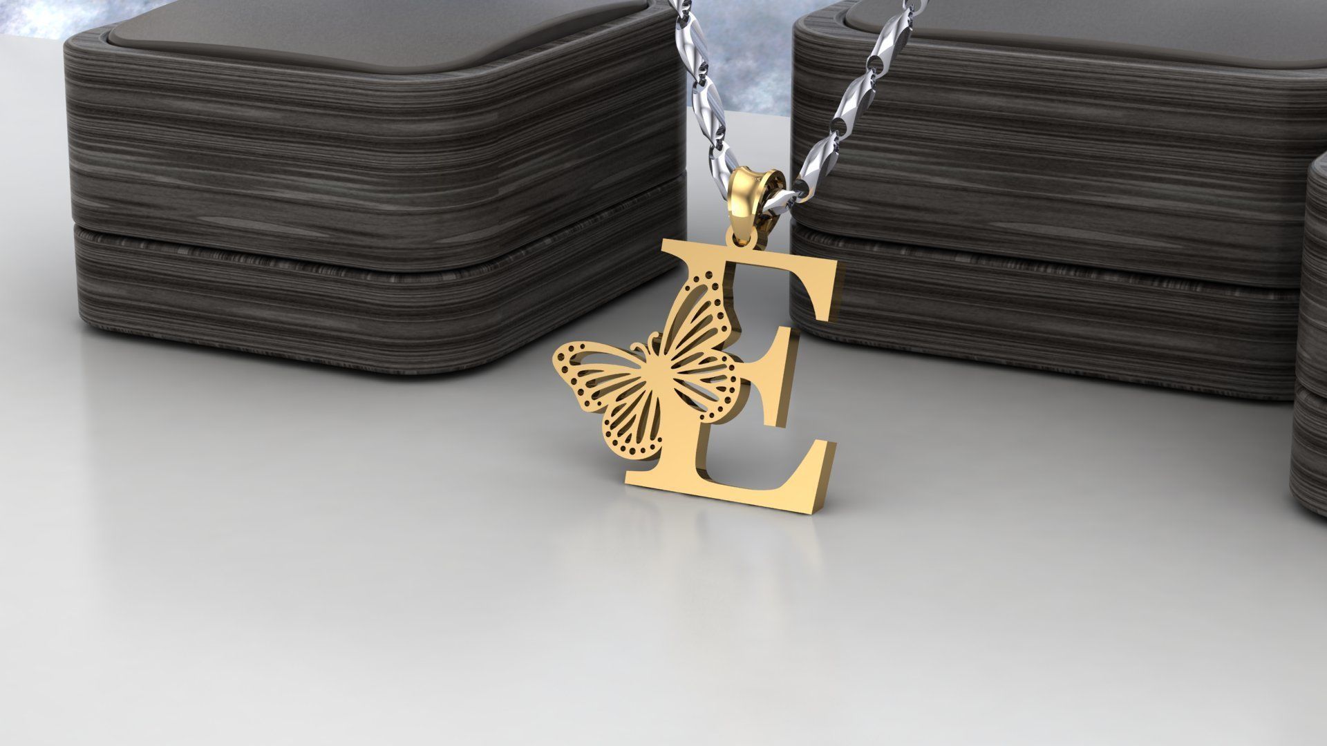 E Buterfly 3D print model_1