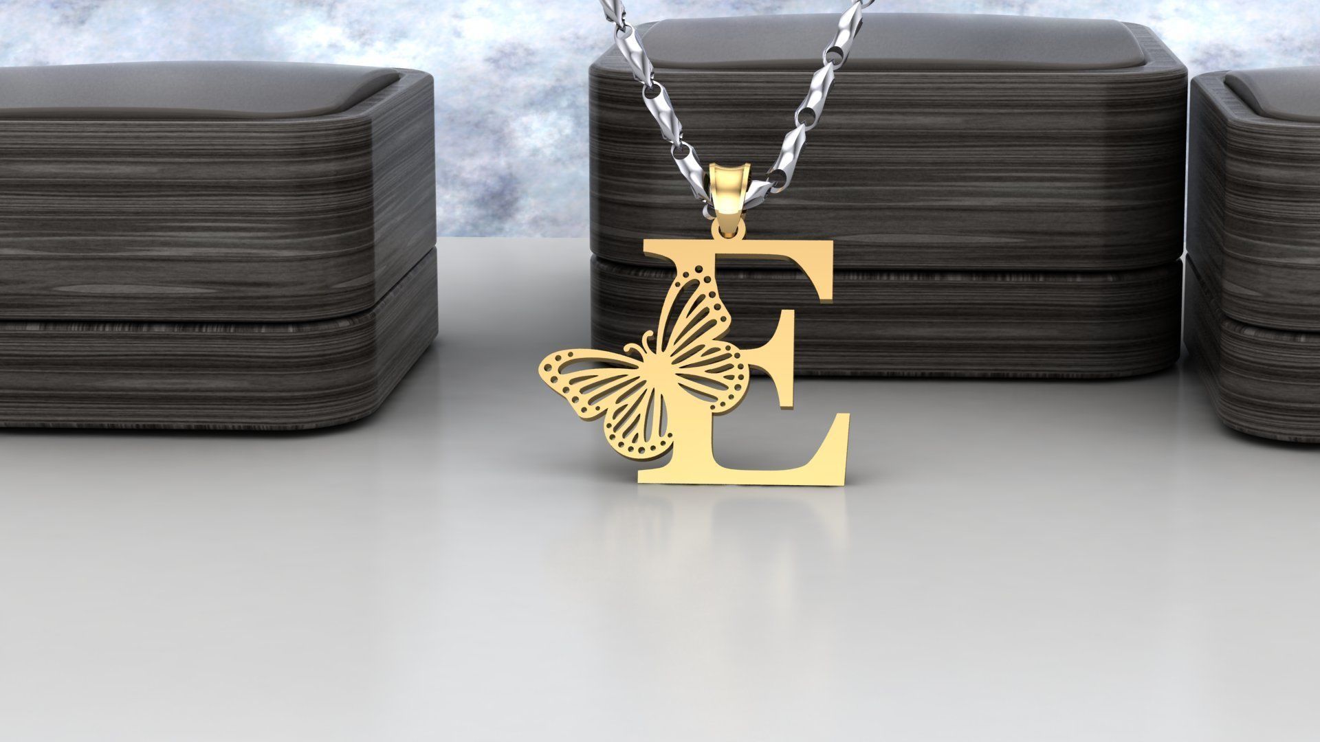 E Buterfly 3D print model_2